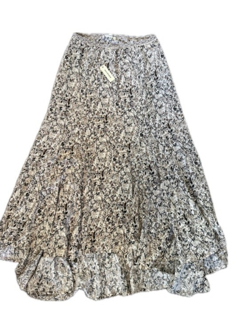Max Studio Black & White Floral High Low Maxi Skirt MSRP $118